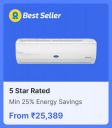 5-star Air Conditioners from Rs. 25389 in Flipkart Big Billion Days Sale....