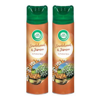 Air Wick 245 ml (Pack of 2) - Sandalwood & Jasmine, Room Air Freshener Spray 