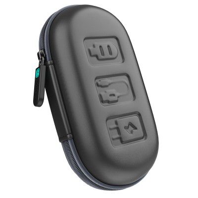 AirCase Earphone Carrying Case with Shockproof EVA Foam (Grey Zip)