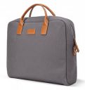 AirCase Office Canvas Sling Messenger Bag fits upto 15.6" Laptop/Macbook, PU Leather Handles, Detachable Shoulder Strap, Easy to Clean, for Office/Travel...