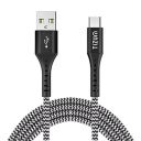 AirCase Tizum Nylon Braided Usb To Micro 2A Charging Cable,1.2M,Black...