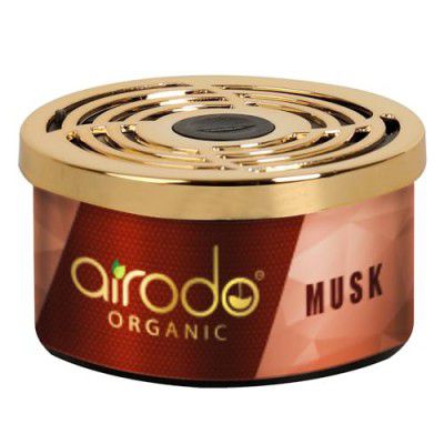 Airodo One Musk Organic Car Perfume, Strong Fiber Air Freshener to Freshen'up Your Car (50g with 2 Refill)