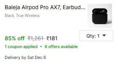 Shopsy : Airpod Pro AX7- Earbuds