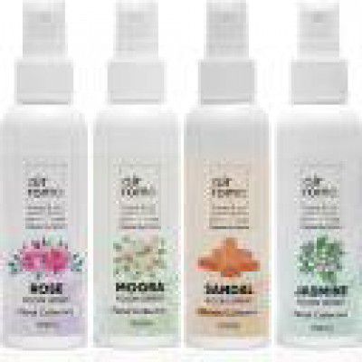 Airroma Combo of 4 Air Freshener Spray- Rose Original, Sandal Sweet, Jasmine Flower, Mogra Magic, 100 ml Each for Home, Car & Office Spray  (4 x 100 ml)