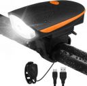 AirSound 3-in-1 Rechargeable & Waterproof Cycle Light...