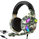 AirSound Alpha-6 Stereo Gaming Headset for Noise Cancelling Over-Ear Headphones with Mic, RBG LED, Bass Surround, Soft Memory Earmuffs...