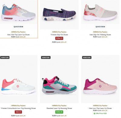 Upto 92% OFF - Airwalk By Payless | Shoes Starts At 199