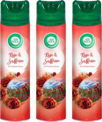 Airwick Rose Spray Room Air Freshener Spray - Rose & Saffron (3 x 245 ml)