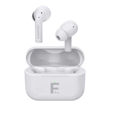 Aiwa AT-X80FANC Bluetooth Truly Wireless in Ear Earbuds with Mic (White)