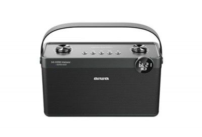 Aiwa Bluetooth Speaker with Powerful Bass, Type-C Charging, 10+ Hours Portable Play Time, 60W Speaker | MI-X330 Meteor (Black)