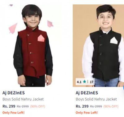Aj DEZInES Nehru Jackets Collection Upto 90% Off | Starts At Rs 299