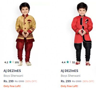 Aj DEZInES Sherwani For Mens Upto 90% Off | Starts At Rs 299
