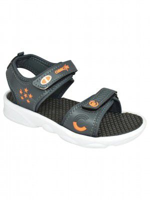 AJANTA Fashion Sandal, Kids Boys Flat Sandal Outdoor Indoor Double Strap Floaters for Baby Boys, Kids Casual Sandals (Grey)
