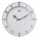 Ajanta Plastic Abstract Wall Clock (28 Cm X 28 Cm X 3.5 Cm, White) - Analog...