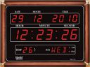 Ajanta Quartz Plastic Digital Red LED Rectangle Wall Clock OLC - 113 (39.6 cm x 29.6 cm x 3.5 cm, Black)...