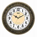 Ajanta Quartz Plastic Silent Sweep Movement Vintage Wall Clock 14 Inch Wall Clock (Oak) Multicolour...