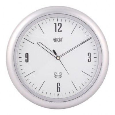 Ajanta Quartz Round Plastic Wall Clock (26 cm x 3.2 cm x 26 cm)