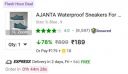 AJANTA Waterproof Sneakers For Men (Blue , 10)...