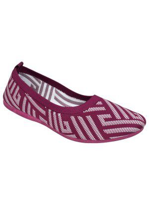 AJANTA Women's Stylish Knitted Ballerinas | Premium Slip-On Flat Jutis & Bellies | Lightweight, Non-Slip Dailywear Shoes