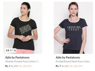 Ajile By Pantaloons Clothing at Rs.1