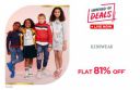 Ajio Big bold Sale: Kids Clothing @ Flat 81% Discount...
