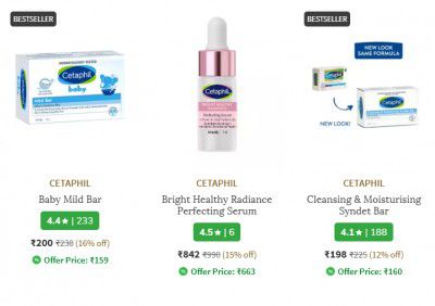 Ajio: Cetaphil Product Start At Rs 159 + Apply Coupon Code