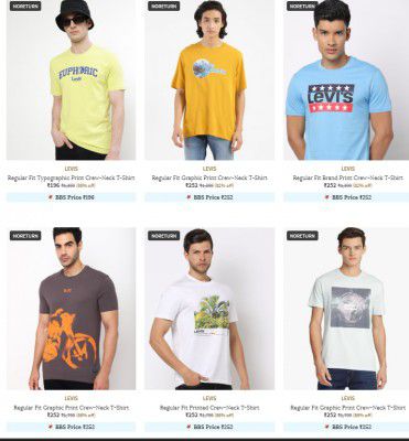 Ajio Loot : 52% Off On Levi's Men Tshirt