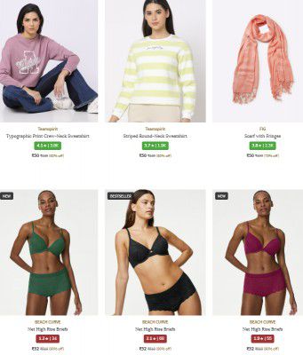 Ajio Loot : Branded Womens Clothing Starts At 50