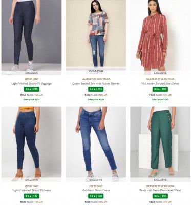 AJIO Loot : Flat 85% Off On Branded Women's Clothing on Min Cart Value: 1990