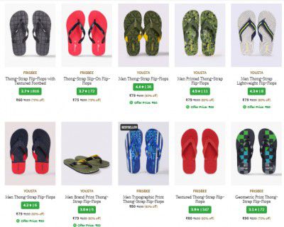 AJIO LOOT : Men's Footwear Starts @60