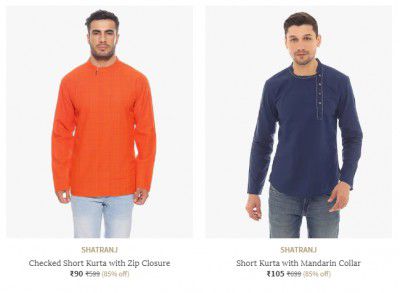 [ All Brand ] Men's Kurtas Starts At ₹101