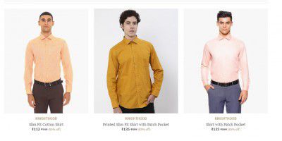 Ajio Loot | Men's Shirts from ₹112