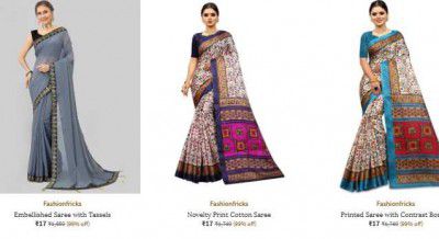AJIO LOOT: Saree Starts At 7