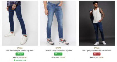 Ajio Loot : Spykar Men's Jeans Start at ₹754