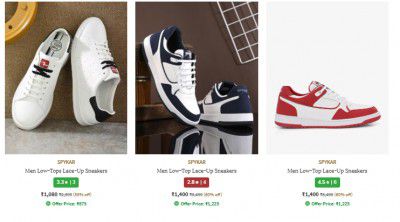 Ajio Loot : Spykar Men's Sneakers & Sports Shoes Start at ₹660