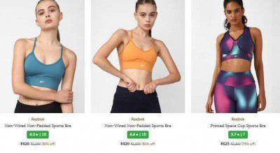 Ajio: UP TO 80% OFF -  Reebok Clothings | For Women