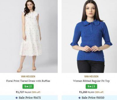 Ajio Loot : UP TO 79% OFF | Van Heusen Clothing For Womens