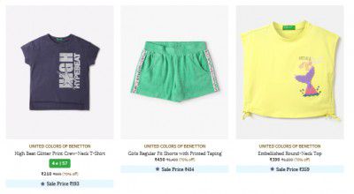 Ajio Loot : Upto 94% Off On UCB Girl's Clothing