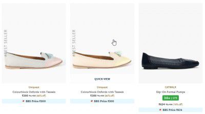 AJIO Loot : Upto 80% Off On Branded Womens Footwear (Flats)