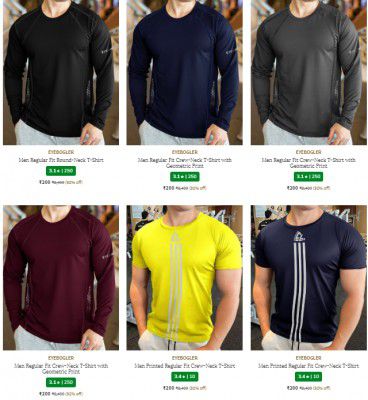 Ajio : MENS Tshirts Starts @ Rs 200