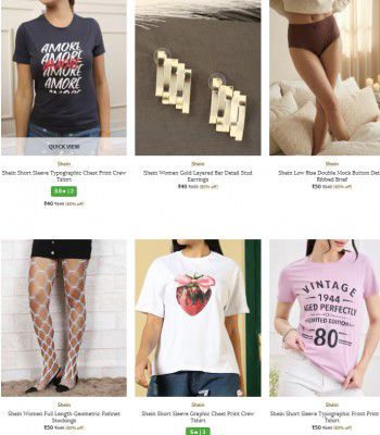 AJIO : Shein Premium Women's Clothing Starts At 49