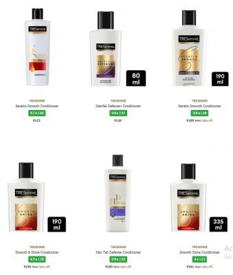 Ajio | Tresemme Conditioner Starting @ ₹131