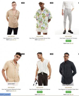 AJIO : UP TO 93% OFF | ASOS Design International Brand (United Kingdom) Clothing For Men