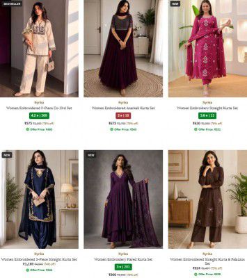 Ajio : Up to 93% OFF - Nyrika Womens Clothings