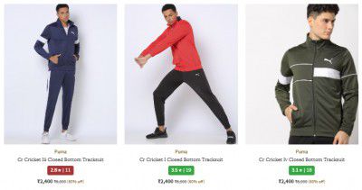 Ajio : Upto 78% Off On Puma Tracksuits | For Men