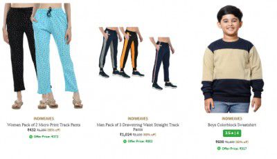 Ajio : Upto 68% Off On Indiweaves Clothing