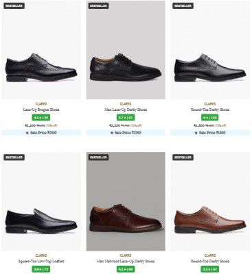 Ajio: UP TO 75% OFF | Clarks Men's Footwear