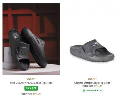Ajio : Upto 70% Off On Liberty Mens Footwears Starts At Rs 350