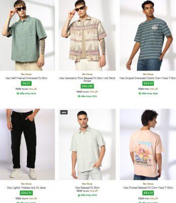 Ajio : Upto 70% OFF - Rev Verse Clothings | For Mens