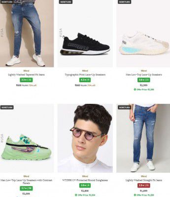 Ajio : Upto 85% OFF - Wknd [USA] Mens Clothing And Accessories
